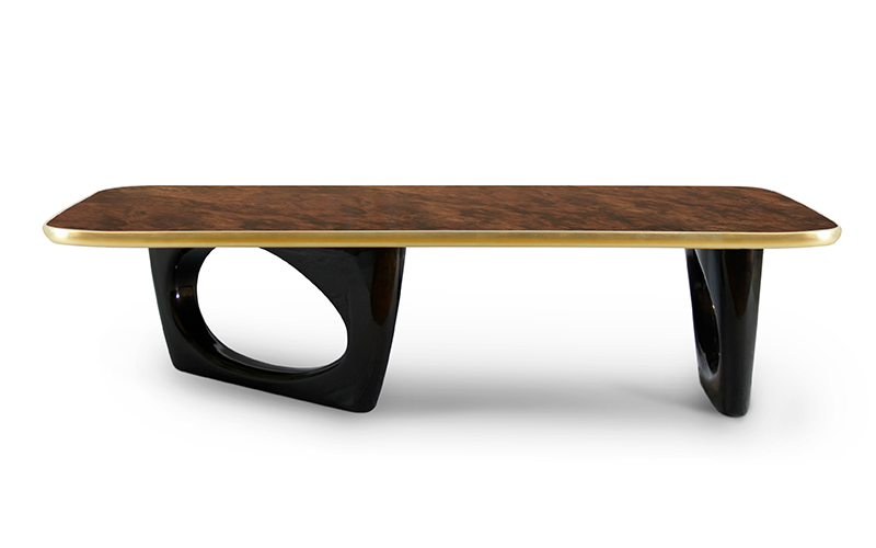 Sherwood Rectangular Coffee Table Mid Century Modern Design by BRABBU is a wood coffee table ideal for a modern home decor.