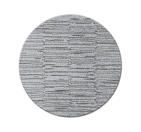 BEMBA Round | Grey Round wool Rug by BRABBU