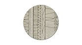 CUZCO Round | Round Dyed Wool Rug with Geometric Pattern by BRABBU