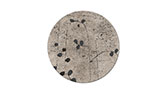 POPPY Round | Grey Wool Round Rug by BRABBU