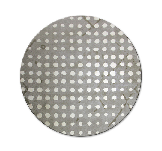 SAMI Round | Round Hand-knotted Thin Wool Rug by BRABBU