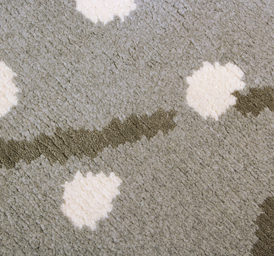 SAMI Round | Round Hand-knotted Thin Wool Rug by BRABBU