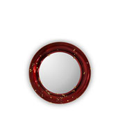 BELIZE Round Mirror Modern Design by BRABBU reflects a set of emotions in a modern home decor.