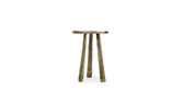 DOLMEN | Brass Modern Stool by BRABBU
