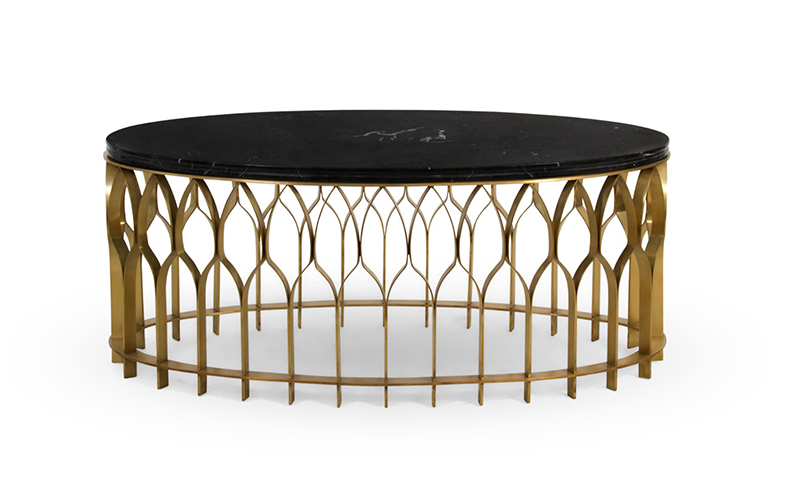 MECCA Brass Coffee Table Modern Design by BRABBU will enhance your modern home decor.